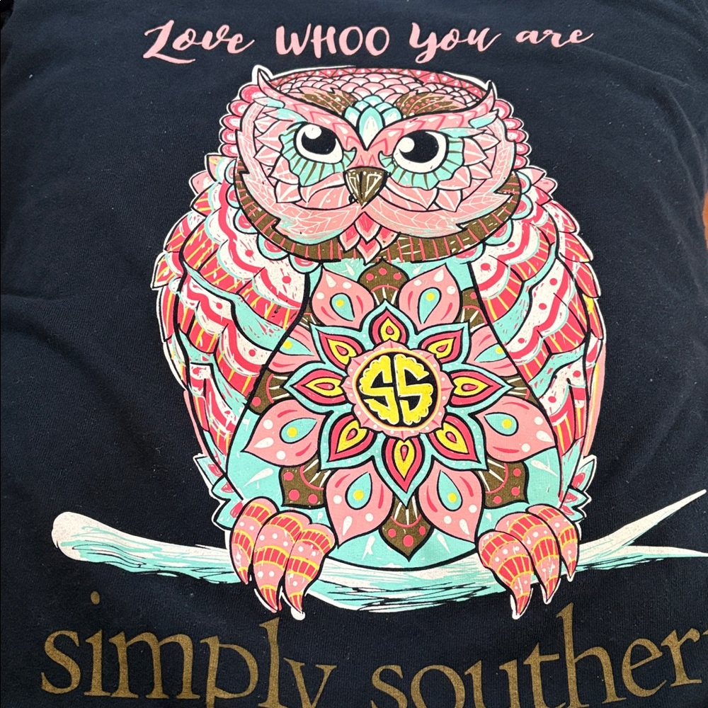 Simply southern Love Who You Are owl shirt long sleeve
